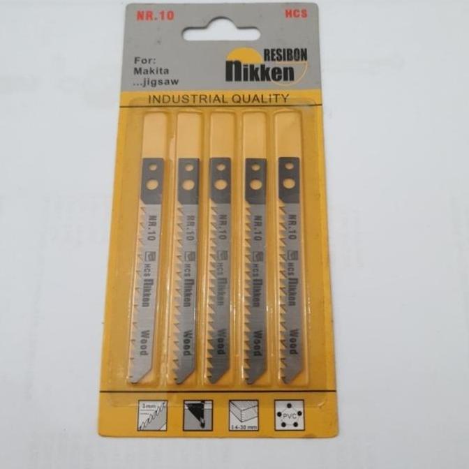 Termantab] Mata Jigsaw Nikken Resibon NR 10 potong kayu jigsaw Makita