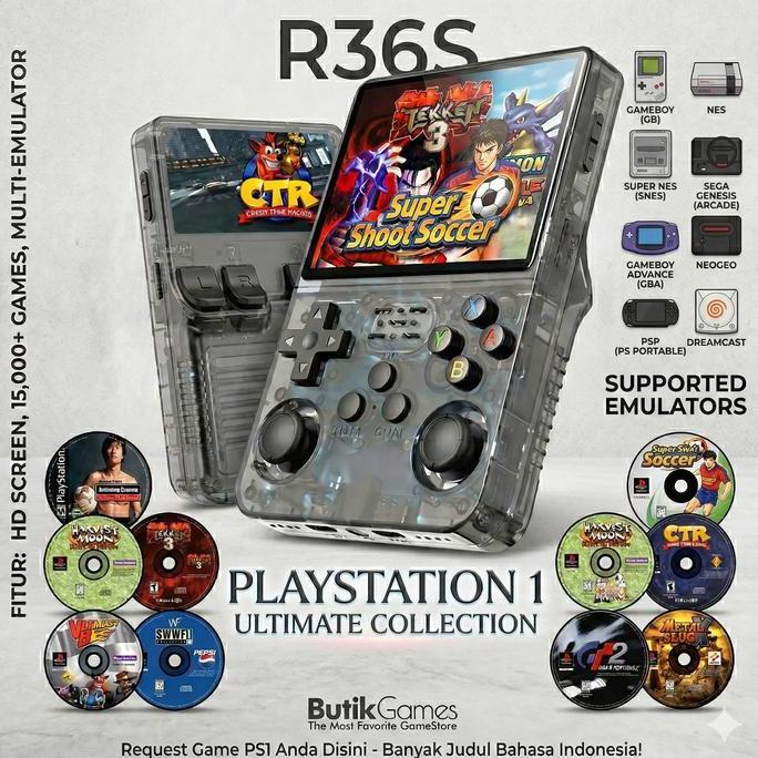 Tokobambang_mas - Retro Handheld R36S Game multi console Retro Gameboy Gimbot Gamebot Gamewatch Jimb