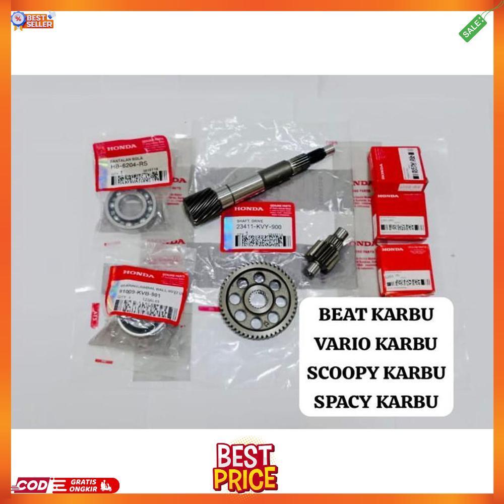 Gigi Gir Rasio Cvt Beat Karbu Vario Karbu Scoopy Karbu Spacy Karbu Honda Kvy Set Laher Bearing  1Pc 