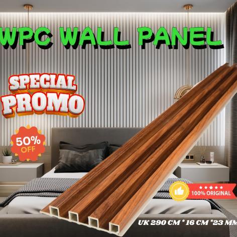 3M/2.9M/WOOD PANEL WPC KISI KISI KAYU WALL PANEL PVC MOTIF KAYU WALLPANEL PVC 3D/ WPC WALL PANEL/WPC