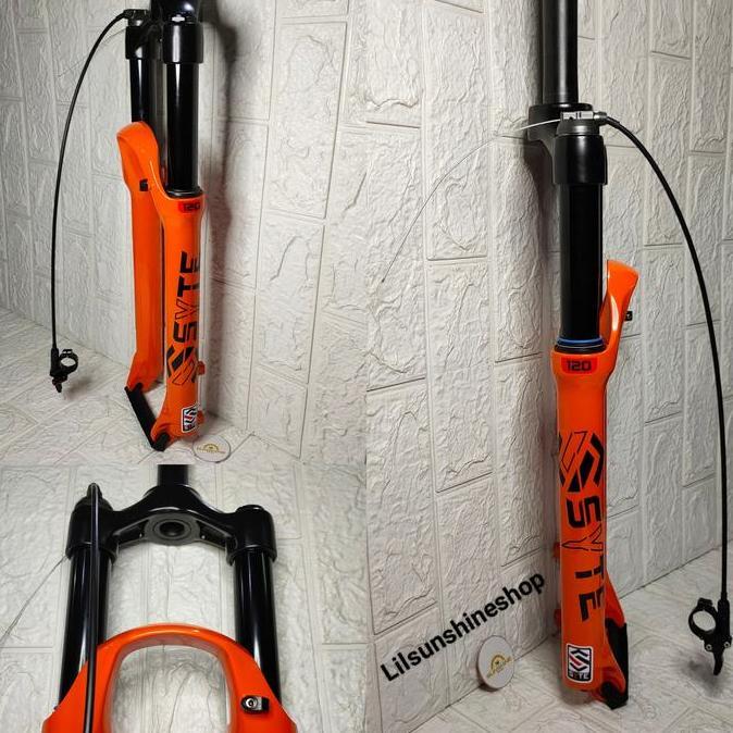 Ready Fork Oversize MTB 27.5 SYTE C204 Alloy Shock Suspension AIR HIDROLIK Hydraulic T120 Steertube 