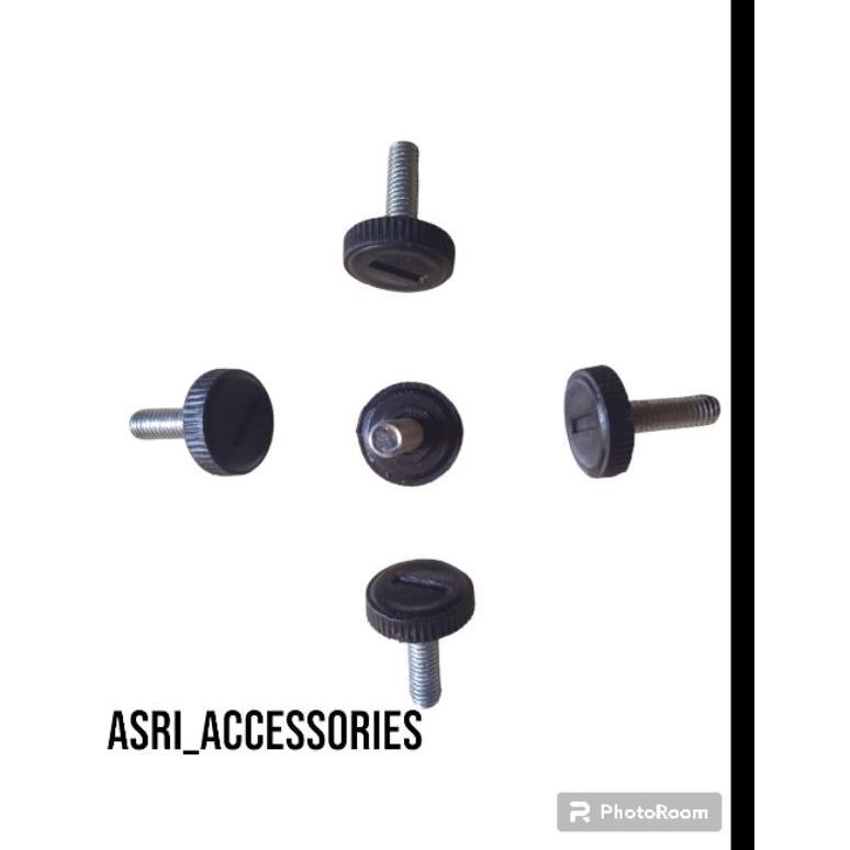 Adjuster m6x20mm/stabil kaki kursi/ Adjuster kaki meja/ Baud knop kepla plastik