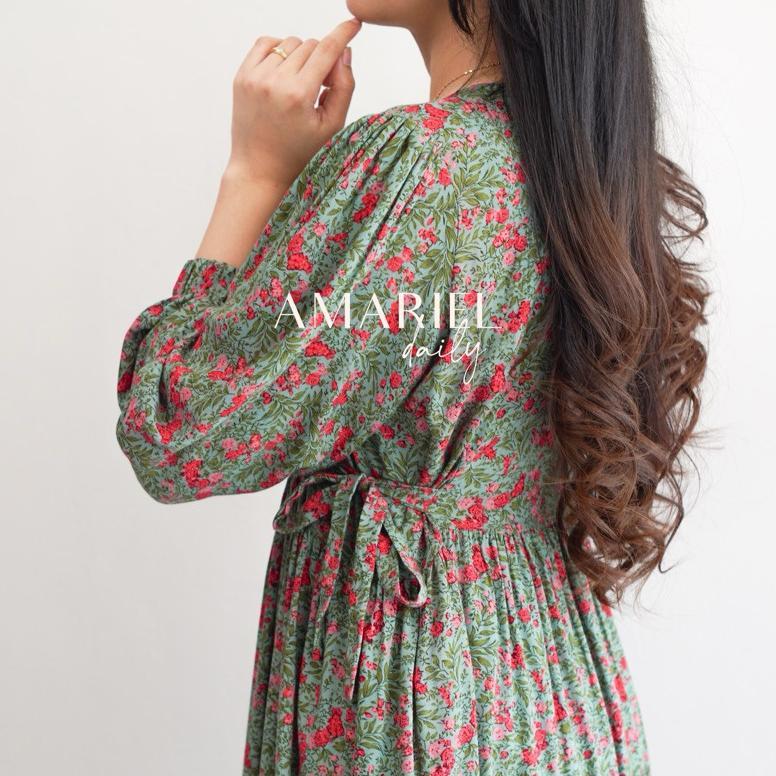 TERBARU AMARIEL TULSA DRESS DASTER NYAMAN BUMIL BUSUI FRIENDLY