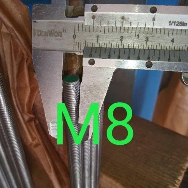 AS DRAT / LONG DRAT M8 X 1000 MM STAINLESS 304