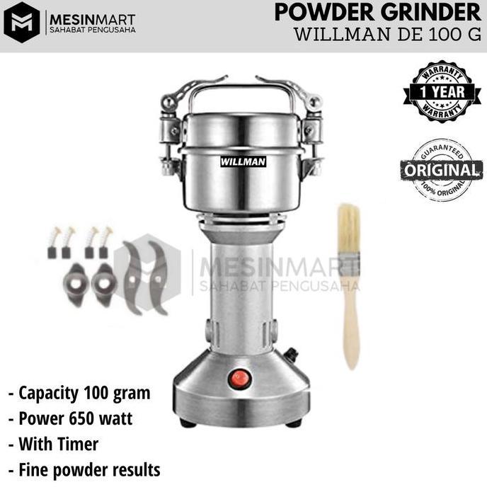 Mesin Giling Bumbu Rempah/ Penepung/ Spice Herb Grinder/Coffee Grinder Miller DE100G