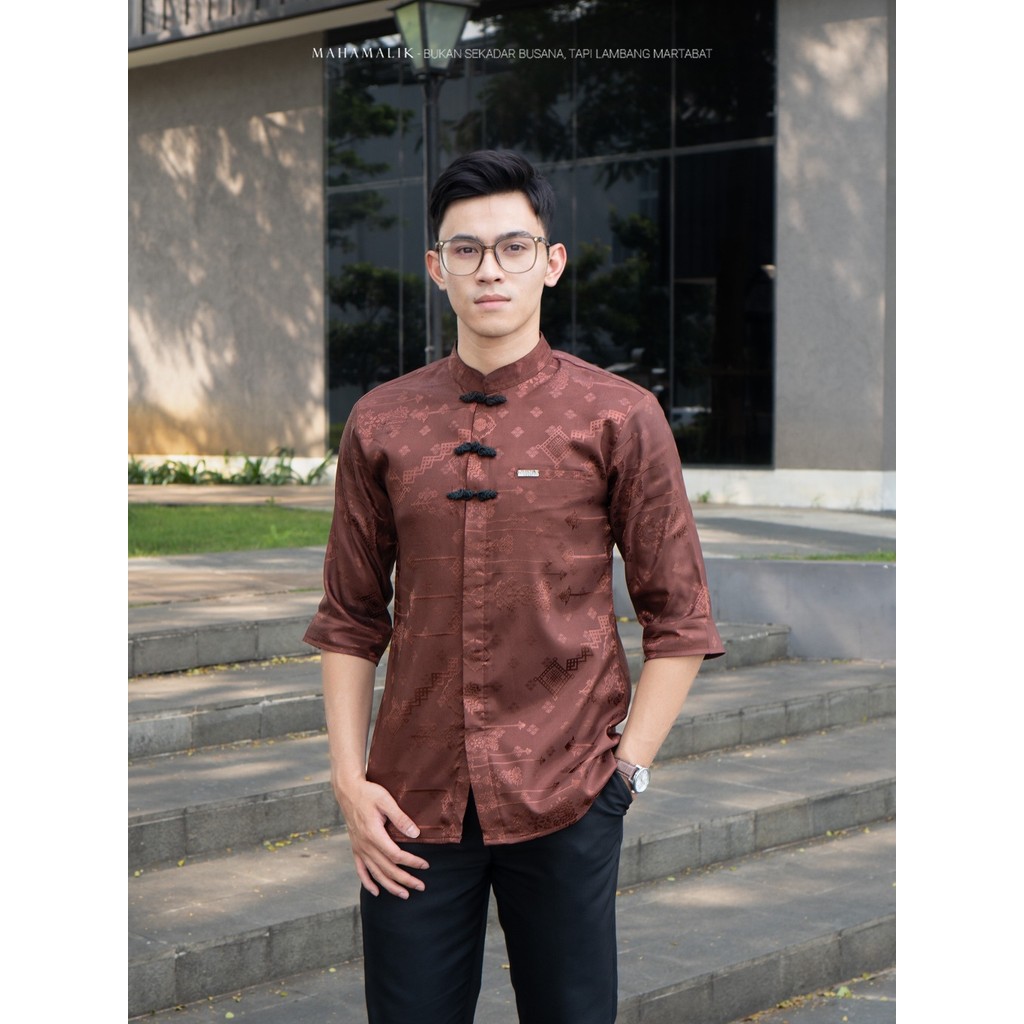 Mahamalik - Kemeja Koko Modern Cheongsam Pakaian Muslim Pria | Zena