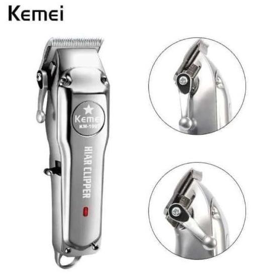 Termurah Kemei 1997 Alat Cukur Listrik Kemei 1997 Bisa Cas Body Metal Km-1997 Professional Clipper M