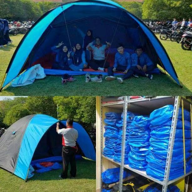 * TENDA CHARLI 8P DOUBLELAYER BAHAN RIPSTOP WATERPROFF/FRAME FIBER SOLID/KONEKTOR STANLEES/STANDAR R