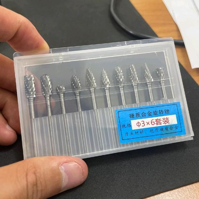 Mata Bur Tuner Porting Set Tungsten Carbide Grinding Cutting Porting Cuner Steel bor Mini panjang Ca