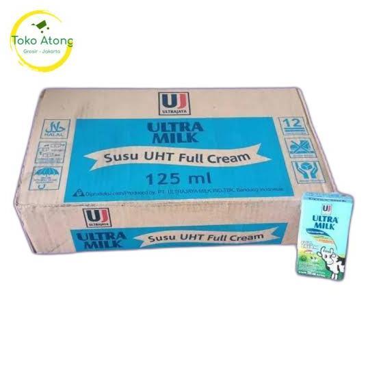 Milk- Susu Ultra Milk Full Cream 125 Ml