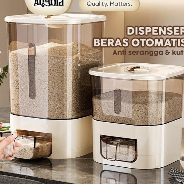 Tp Angola Dispenser Tempat Beras 5Kg10Kg Rice Dispenser E50Ae51A Tempat Wadah Penyimpanan Beras Rice