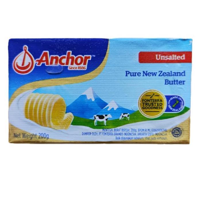 Milk- Anchor Unsalted Butter 200 Gram