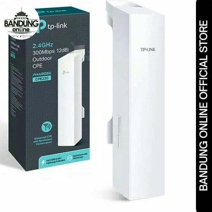 TERBARU - TP-LINK CPE220 - 2.4GHz 300Mbps 12dBi Outdoor CPE