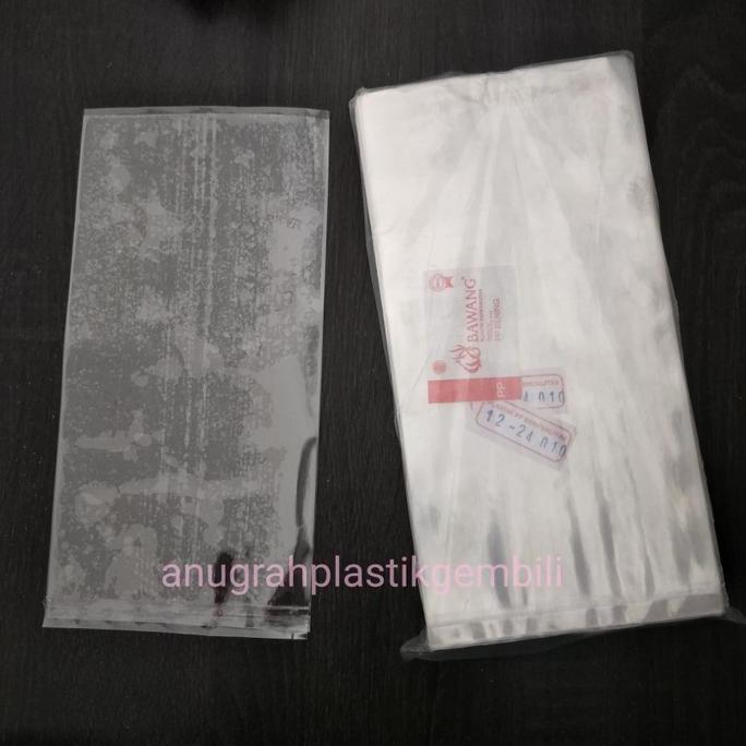 populer] Kantong Plastik PP Mika bening uk.12 x 24 x 0.10 PER PACK