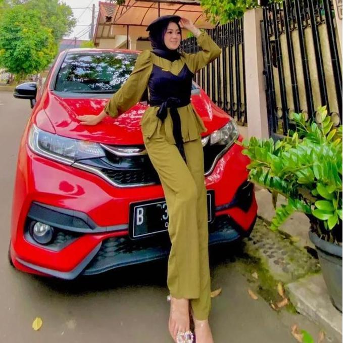 One Set Lesti | Setelan Crinkle Airflow Mode Terbaru Viral 2023