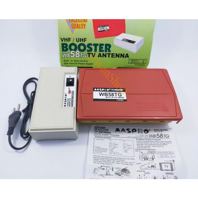 NEW DEALS Boster Antena Tv Maspro Komplit / Booster Maspro WB 58 TG Atas Bawah