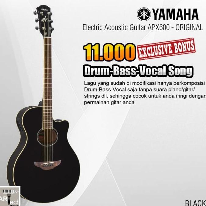 Gitar Akustik Elektrik YAMAHA APX600 / APX 600 (Penerus 500II / 500 )