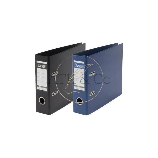 Ordner Ukuran Kwitansi Warna Biru Hitam 1452 Bantex Plastic Lever Arch File A5 7Cm - Map Arsip Kerta