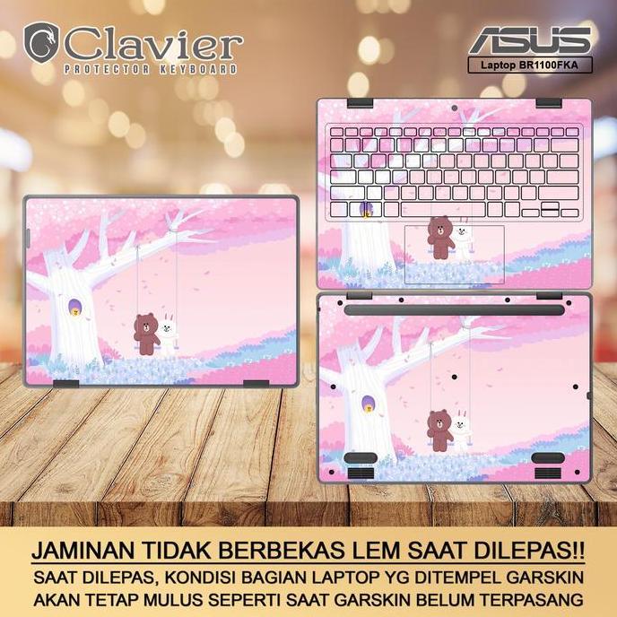 TERBARU - Cover Garskin Laptop Asus BR1100 BR1100F BR1100FK BR1100FKA Transparan