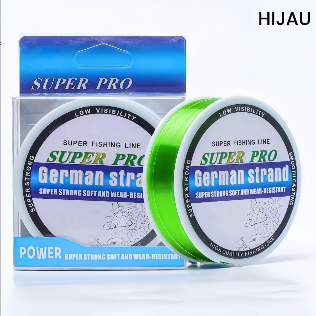 Senar Pancing Fluorocarbon German Strand 200M Tali Senar Nylon Super Kuat Dan Tahan Lama