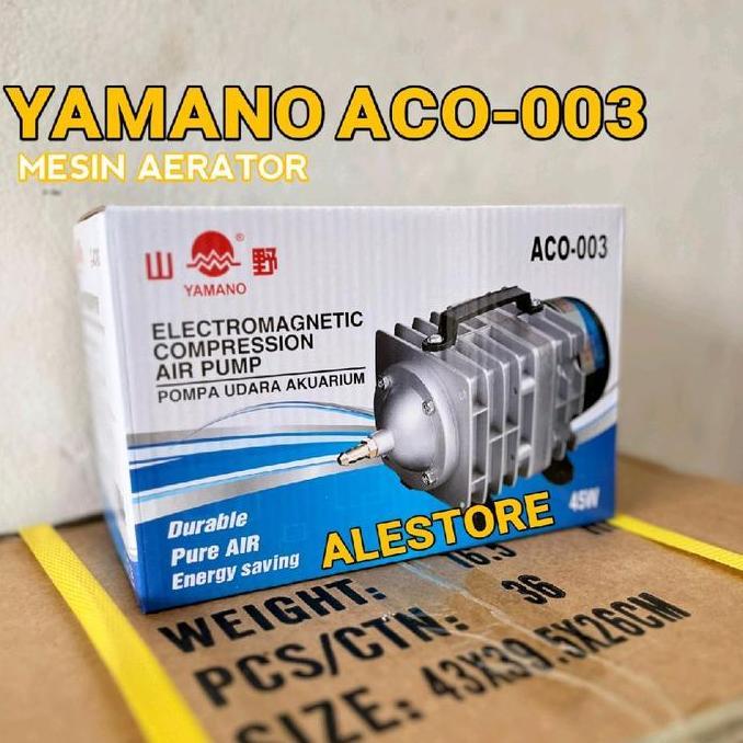 Mesin Aerator Yamano Aco-001 Dan Aco-002 Pompa Udara Aerator Aquarium dan Kolam koi