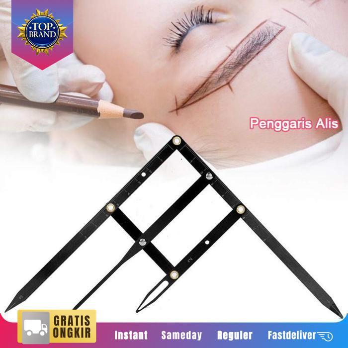 Penggaris Alis Cetakan Alis Pengukuran Alis Alat Pengukur Alis Pengaris Alis Bahan Stainless Steel