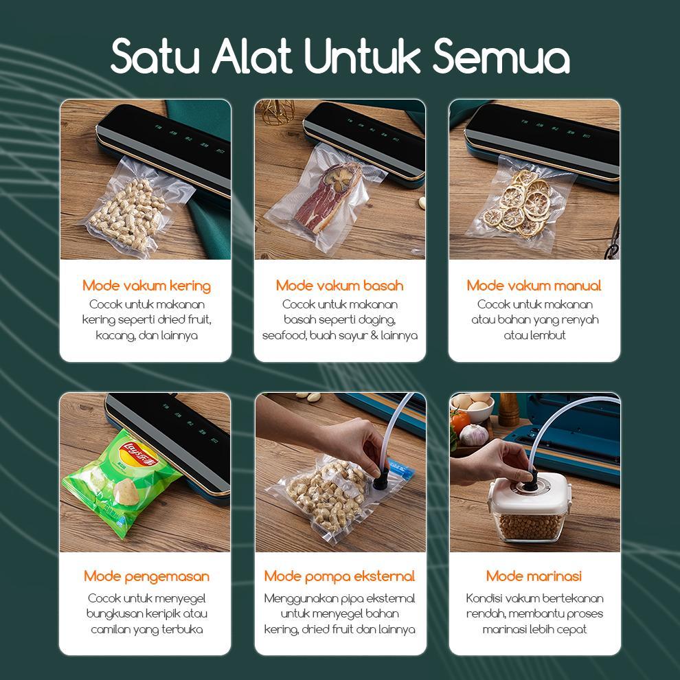 sale Bonkyo Portable Food Vacuum Sealer - VM2 Vakum Makanan Portable Untuk Makanan Basah dan Kering 