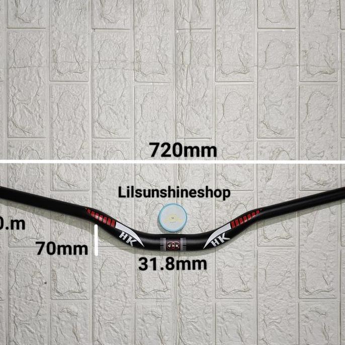 Stang Setir Handlebar Oversize 31.8 New HK Alloy Diameter 31.8mm Panjang 720mm Sepeda Gunung MTB