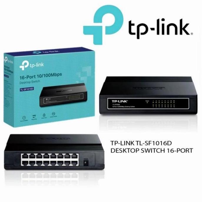 TERBARU - Switch Hub Lan 16 Port TPLINK TL-SF1016D Desktop Switch 16Port Tp Link