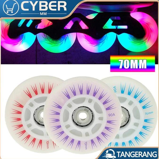 SYLVETI Ban Sepatu Roda Karet PU / Roda Sepatu Roda Led 90A