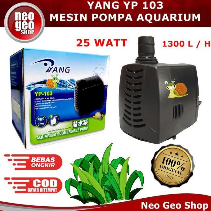CABBALUS YANG YP 103 YP103 YP-103 Pompa Air Celup Pompa Kolam Aquarium