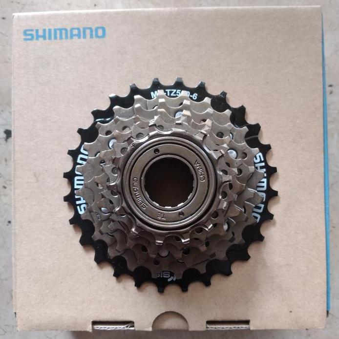 freewheel sprocket shimano original 6sp 6speed 6 speed TZ500 14-28T ulir drat