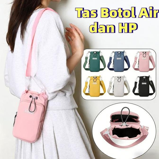 SYLVETI Tas Botol Air Selempang Portabel Tas Botol Minum Tumbler Sling Bag Tas Selempang Tas Botol A