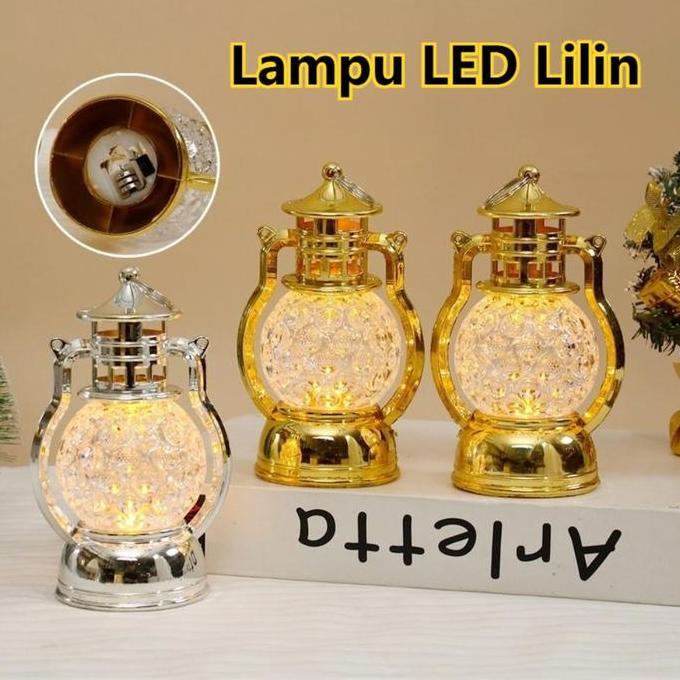 FALFEZ Lentera Lampu Led Hiasan / Lampu Lentera Ramadhan Dekorasi / Lampu LED Lilin  /  Lampu Lilin 