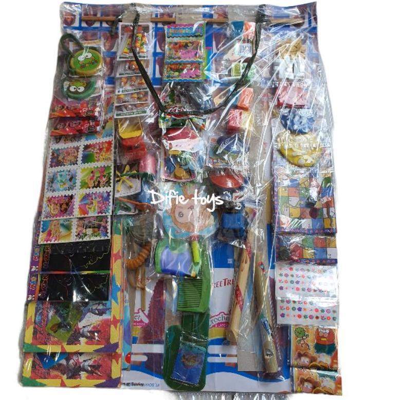 Mainan siap jual isi 50 pcs eceran 1000 mainan anak warung anak variasi  || titip di warung grosir m