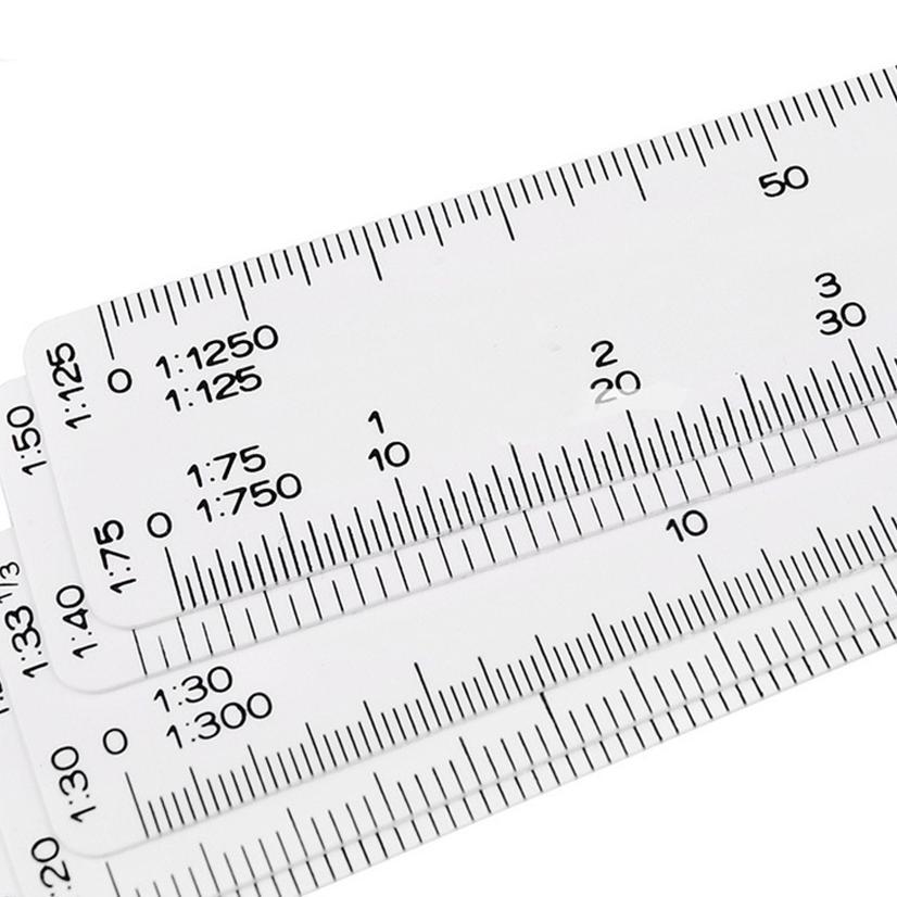 Penggaris Skala Scale Ruler Penggaris Arsitek Lipat Portabel 20 in 1