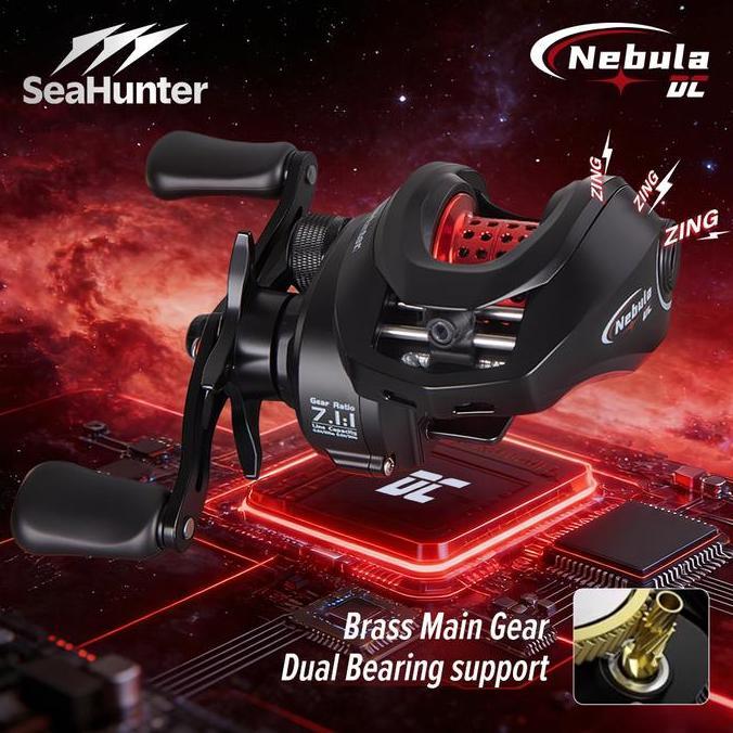 SEAHUNTER JORAN PANCING 1 SET=REEL NEBULA DC+JORAN STREAM PRO, BUYI ZING DIGITAL CONTROL REEL BAITCA