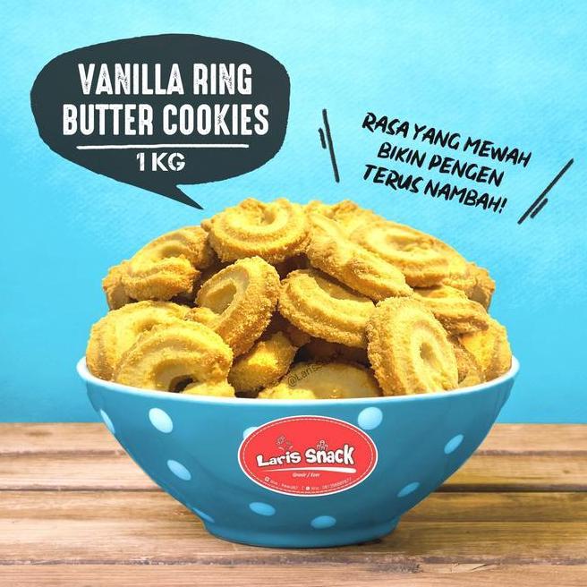Biskuit Vanila Ring Butter Cookies Monde Gelora Sna Kiloan 1Gr
