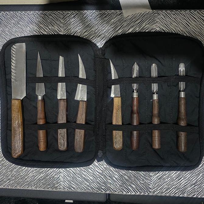 PISAU GARNISH ISI 8 Buah/Pisau garnish set/PISAU GARNISH LENGKAP/ ISI 8 ACAR Dapur Kitchenware Knife