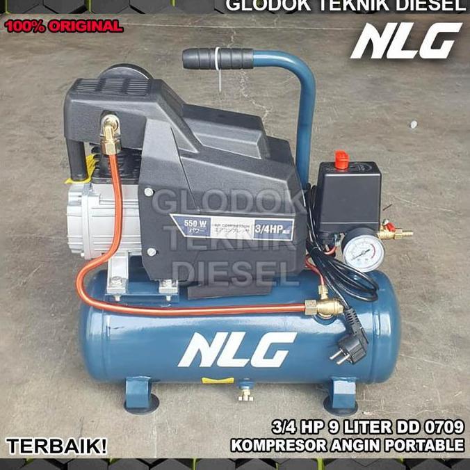 Izumi Kompresor Angin Portable Listrik 3/4 Hp 9 Liter Dd 0709 Japan