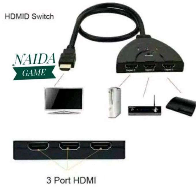 HDMI SWITCH 3 PORT / HDMI CABANG 3 / HDMI PARALEL SWITCHER