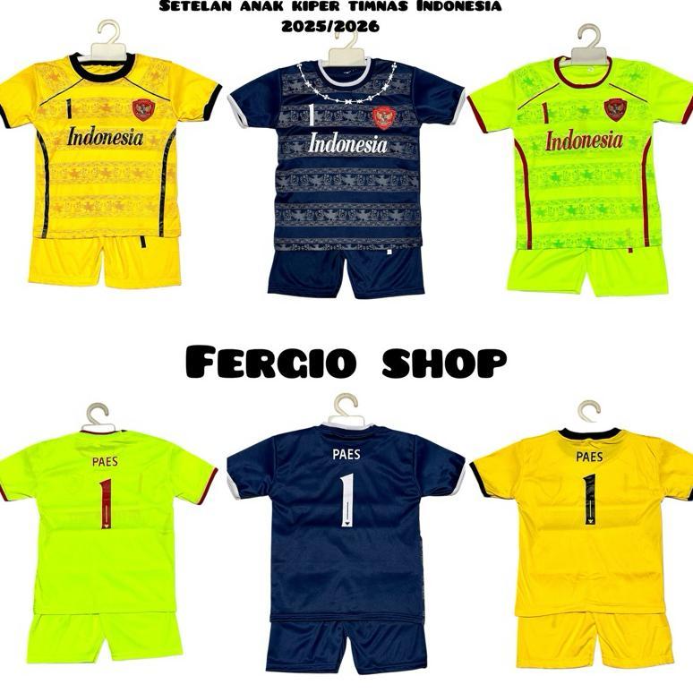 setelan anak Timnas Indonesia/ kaos bola anak Timnas kuning/ jersey bola anak Garuda/ setelan bola a