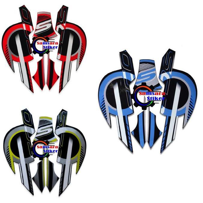 STIKER STRIPING LIS LES BODY MOTOR HONDA SCOOPY SPORTY 2023 STANDAR FULL SET