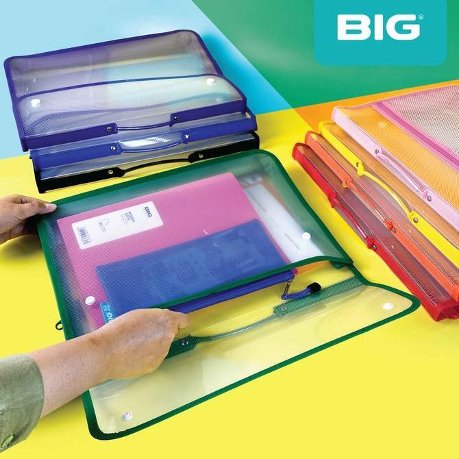 Big Tas Map 2 Kancing/ School Bag/ Tas Sekolah/ Folio/ F4 Plastik Ts-7010 Stationery