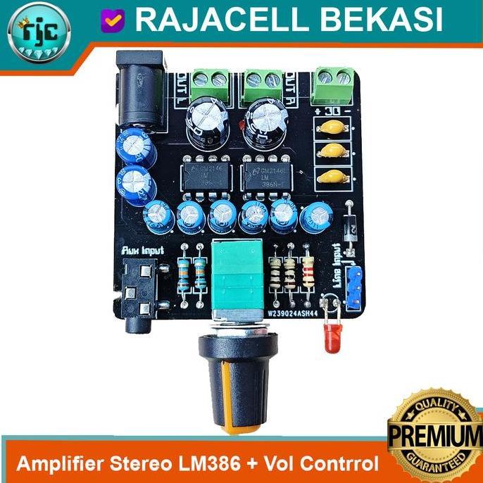 Warkah_bpd - Amplifier LM386 Stereo Audio Power Amplifier Mini Ampli 5V 12V