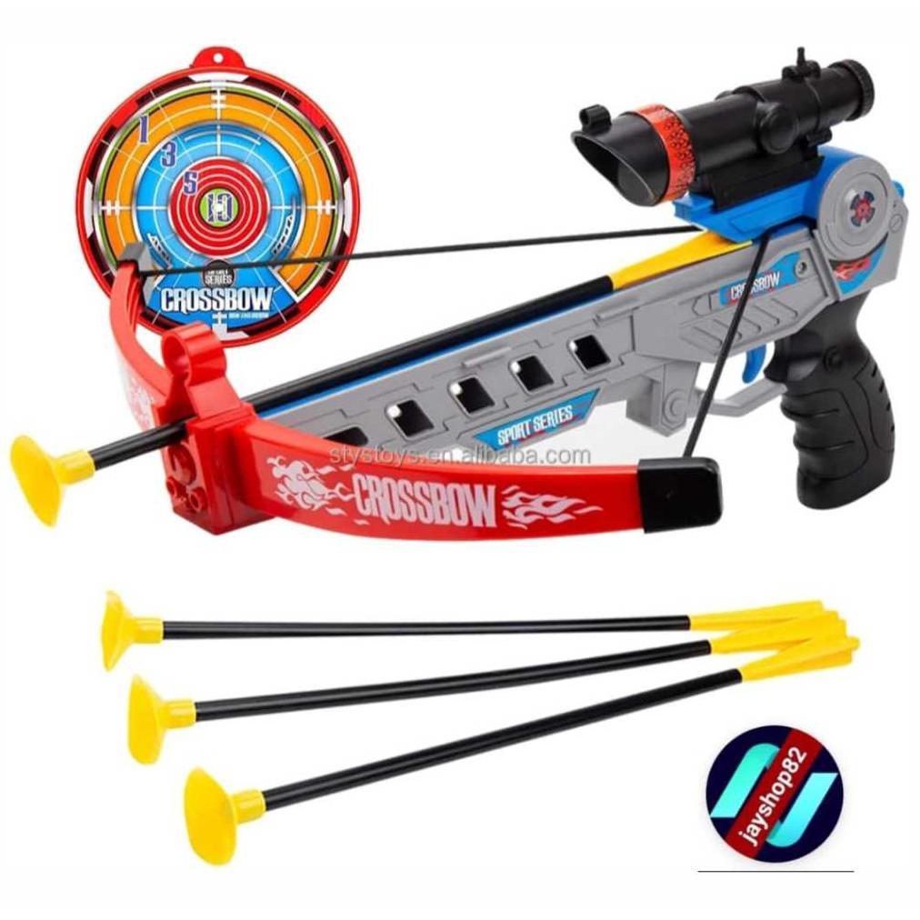 ARCHERRY Sport Series Mainan Panah Busur Inframerah Crossbow ISI Kemasan 1 Busur 3 Anak Panah 1 Papa