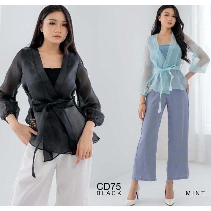 SEOLA - CD75 - Outer Blazer Organza Casual HS