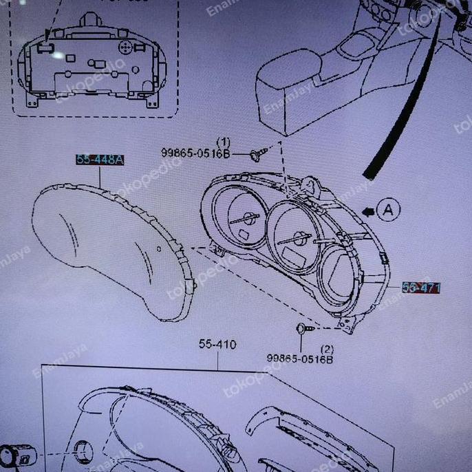 TERMURAH - Mazda Genuine Parts Speedometer Mazda CX5 KE