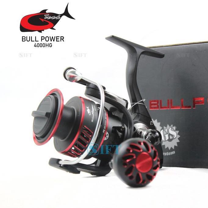 REEL G-TECH BULL POWER SW 3000 S/D 8000 HG PG BGS | POWER HANDLE METAL BODY SALTWATER | LAUT RESMI G