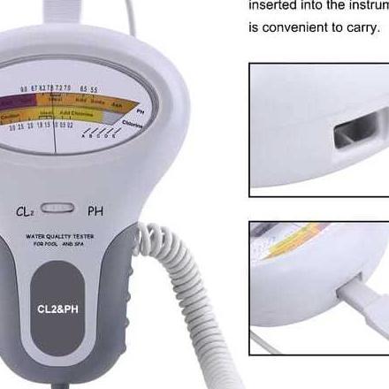 Meter Portable Ph Tester Cl2 Meter Air Kolam Renang